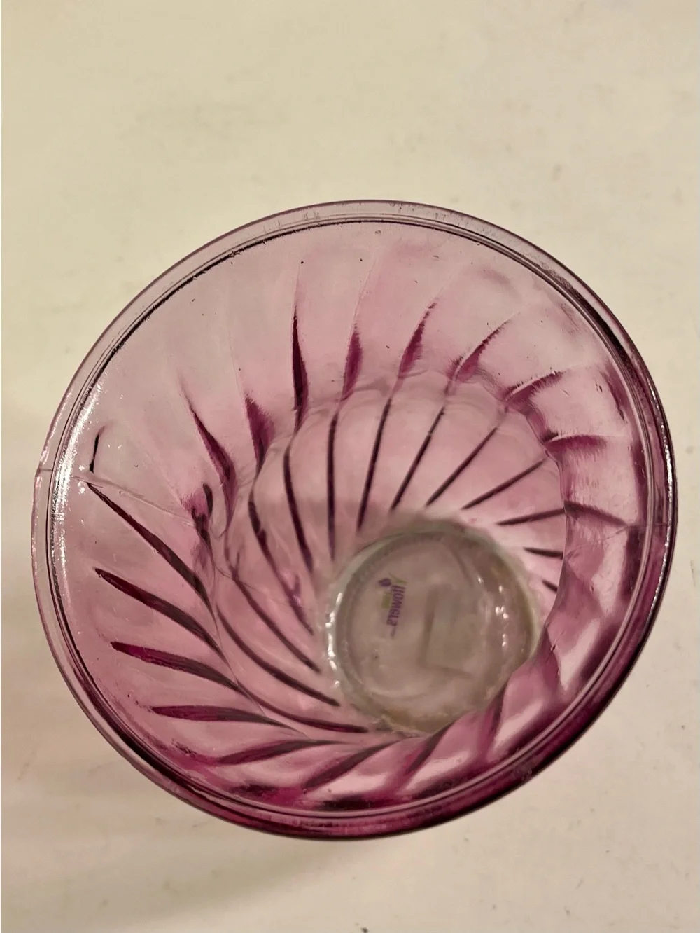 Amber Brown Glass Vase - Home/Room Decor